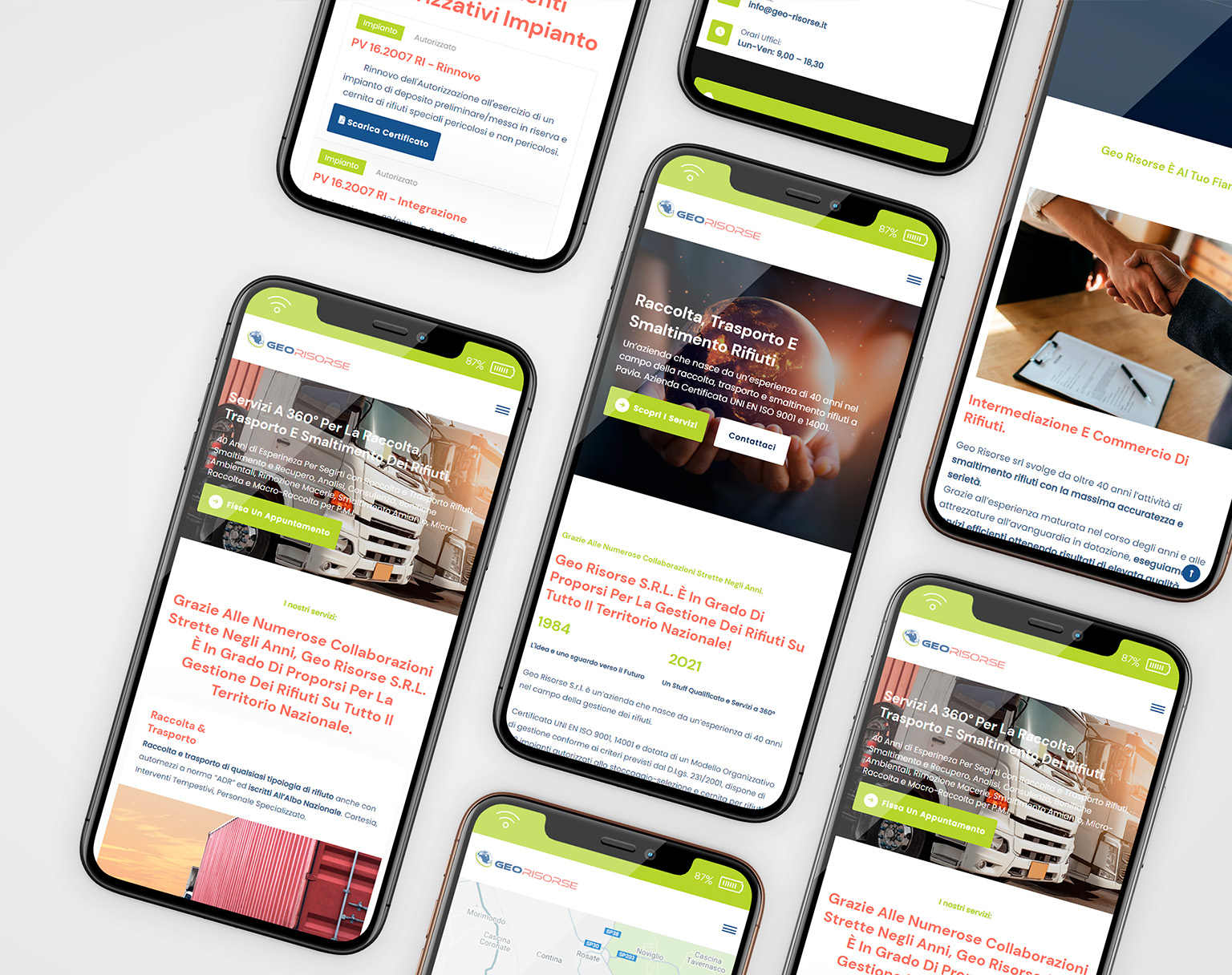 Realizzazione Sito Web per smaltimento rifiuti