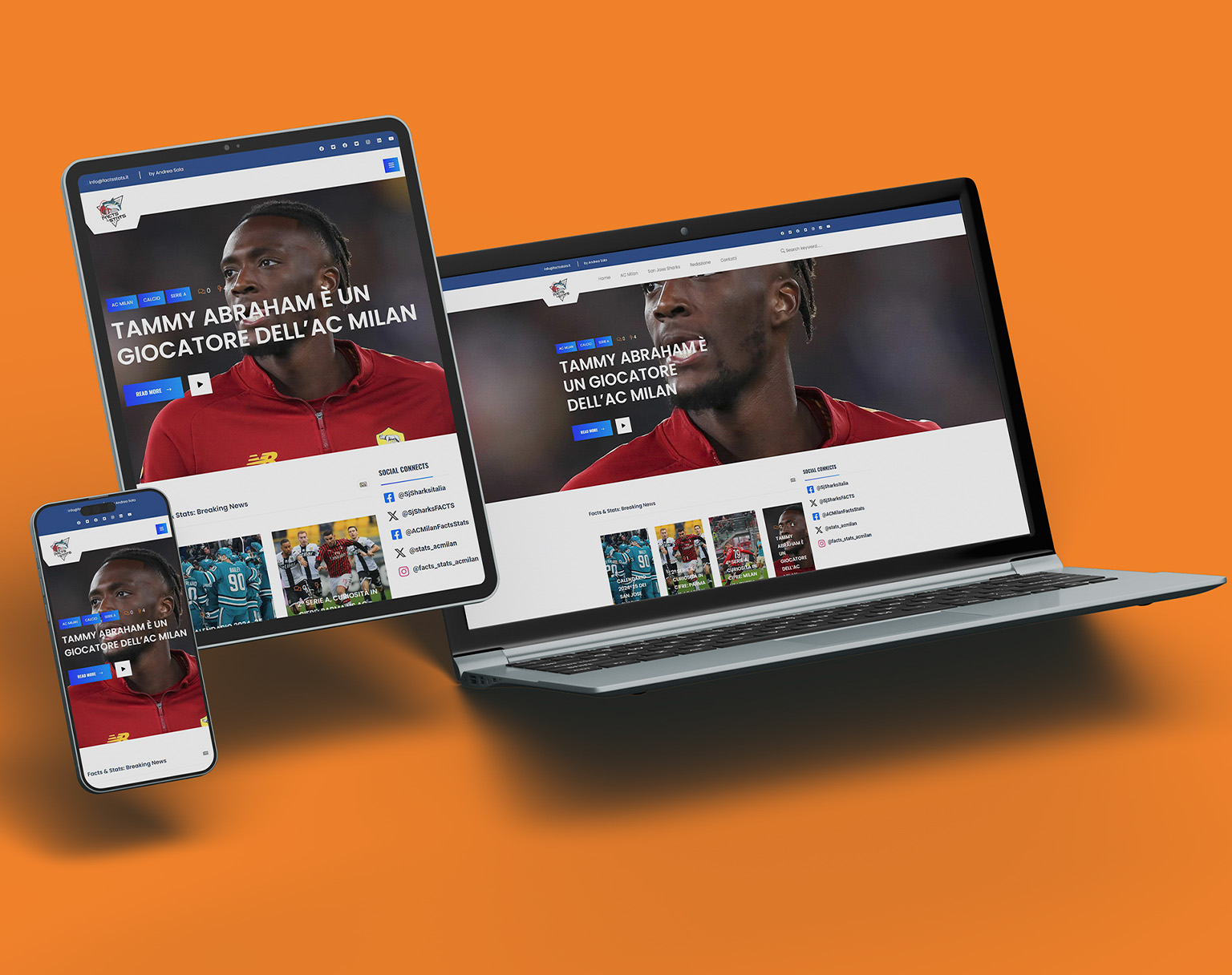 Realizzazione Sito Web per giornalismo sportivo