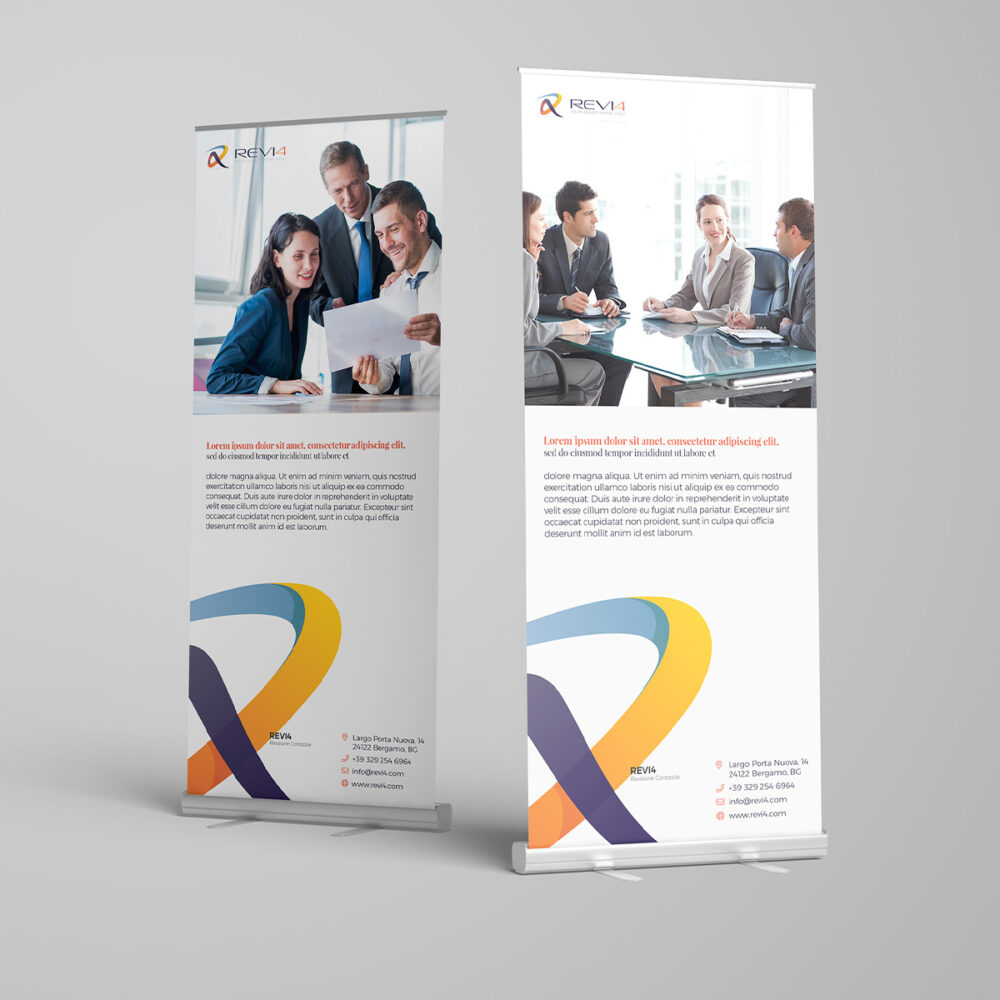 Progettazione Grafica Roll Up Con Struttura