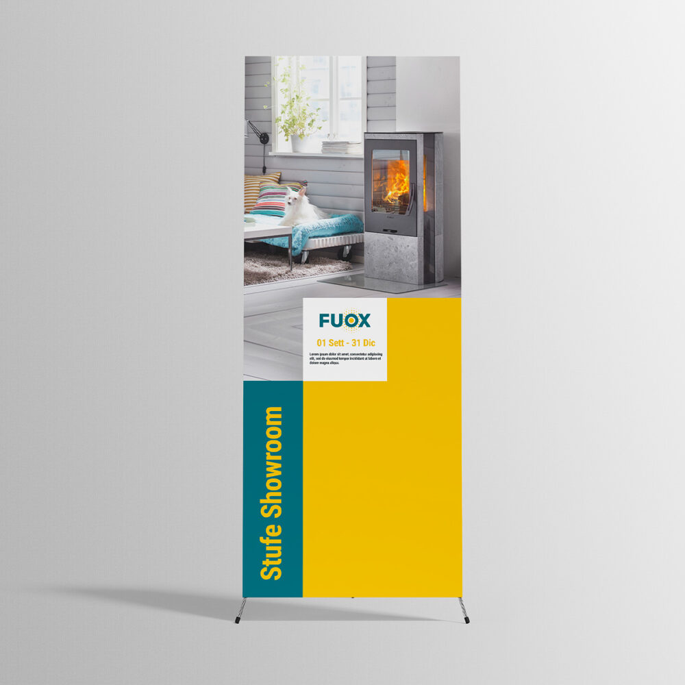 Progettazione Grafica Roll Up Senza Struttura